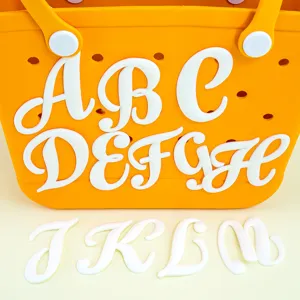 Wit PVC Letter Strandtas Bedel DIY Accessoires Letter Hangers Voor Tote Bag Decoratie