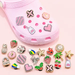 Metal shoe charms for clogs DIY accessories cute fashion pins set decorative items