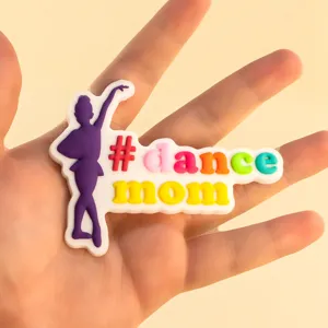 Simpatici ciondoli per scarpe colorati dance mom in silicone per zoccoli sandali accessori