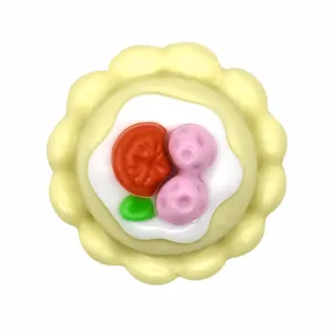PVC cake shoe charm for garden clogs, cute 3d shoe accessory decoration for DIY style.