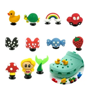 Jolis charms 3D pour sabots de jardin, accessoires décoratifs en PVC pour chaussures.