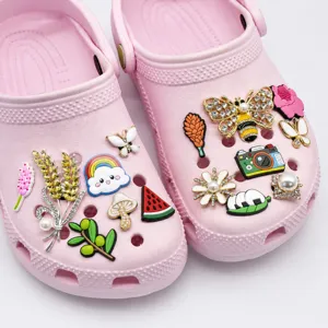 Chaussures de Jardin Alliage Métallique PVC Breloques de Chaussures Accessoires de Sandale DIY Personnalisés Boucles Décoratives Amovibles