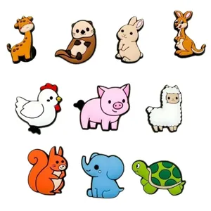 Ensemble de charms pour chaussures de dessin animé mignon pour sabots, accessoires de bricolage.