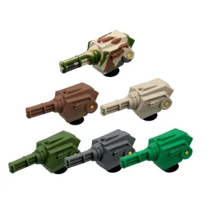 Ensemble de charms tourelle militaire 3D, décorations de chaussures PVC pour sabots.