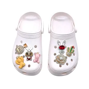 Abalorios de zapatos con strass y perla para zuecos accesorios metalicos diseño brillante