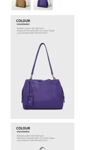 Elegante borsa a tracolla in pelle martellata da donna, design strutturato e chic.