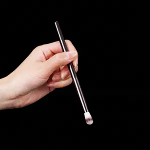 Professional flame highlighter makeup brush soft blending cosmetic tool for precise facial makeup