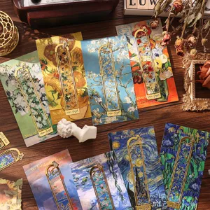 Vintage Metal Bookmark Hollow Butterfly Art Bookmarks Famous Paintings Cultural Souvenir Graduation Gift