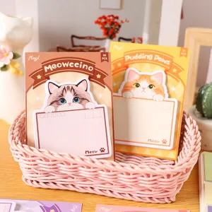Süße Katzen Notizblöcke Memo Pad kreative Cartoon Haftnotizen schönes Schreibwaren Set