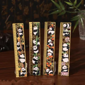Exquisite Chinese style panda metal bookmarks, creative cultural gifts for souvenirs.