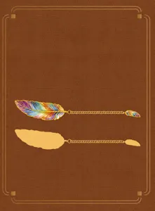 Metal feather bookmark detail view, custom design support, elegant reading accessory.