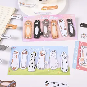 Jolis blocs-notes adhésifs en forme de chien mignon pour agenda et décoration de bureau.