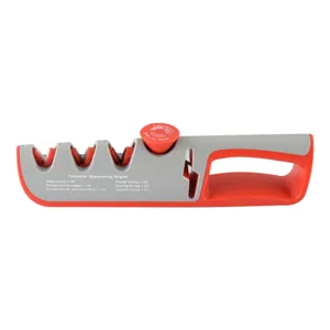 Affilatoio per coltelli manuale multifunzionale con angolo regolabile per cucina.