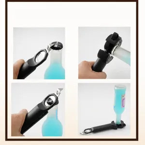 Multi-functional bottle opener kitchen tool easy jar opener for beer and beverage caps