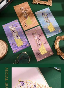 Segnalibri in metallo a farfalla cava vintage, squisiti fermagli decorativi per libri.