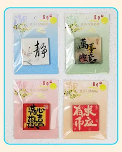 Chinese stijl acryl koelkastmagneet creatieve huisdecoratie zegen tekst magnetische sticker