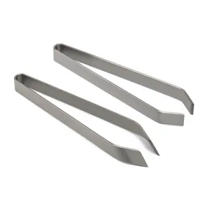 Stainless steel tweezers for plucking pig hair and fish bones kitchen tool 2pcs