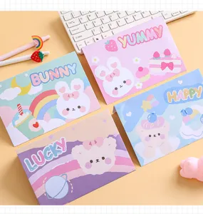 Cute cartoon stationery letter paper set aesthetic writing envelopes for student gift notes
