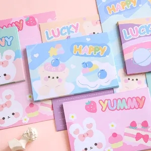 Cute cartoon stationery set letter paper envelopes sweet aesthetic cute bear rabbit design