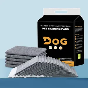 Alèses jetables au charbon de bambou pour l'entraînement des chiens, super absorbantes.