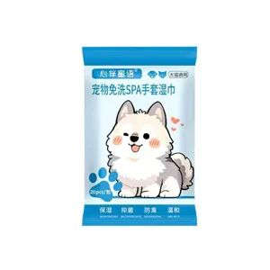 Pet Grooming Wipes Disposable Cleaning Gloves For Dogs And Cats Gentle Deodorizing Pet Wipes Pet Care Supplies