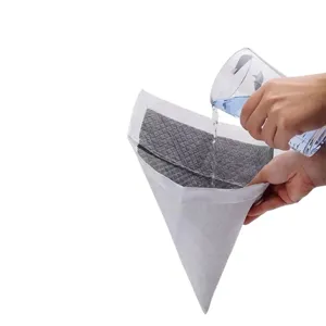 Sac filtrant jetable en cône papier absorbant au charbon pour cuisine filtration quotidienne