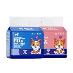 Universele huisdierluiers voor honden, schattig puppy-ontwerp, lekvrij en absorberend.