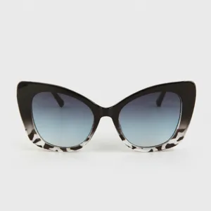 Vintage cat eye sunglasses for women large frame gradient lenses retro shades eyewear trend