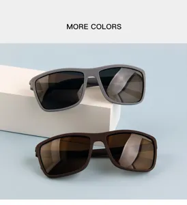 Men's outdoor sports polarized sunglasses with stylish textured frame for driving and cycling.