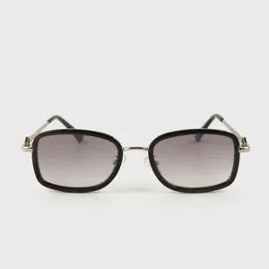 Fashion metal frame sunglasses for women, UV protection gradient lenses, chic trendy eyewear.