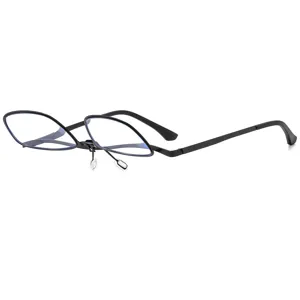 Gafas de lectura plegables para hombres y mujeres, montura negra vintage con filtro de luz azul.