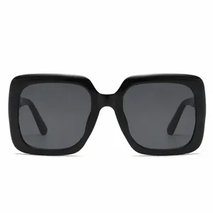 Koreanische übergroße quadratische Sonnenbrille UV400 Schutz modische Fahrersonnenbrille