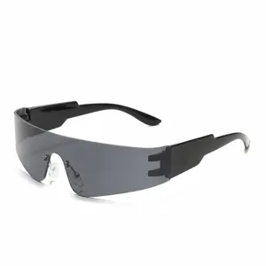 Uomini Donne Futuristico Maschera Sport Occhiali Da Sole Esterno Ciclismo Guida Anti-Riflesso