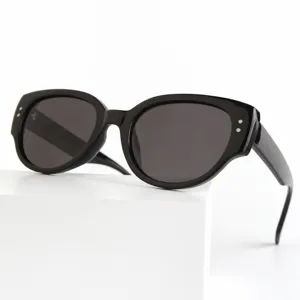 Lunettes de Soleil Œil de Chat Vintage Mode Pour Femmes Hommes UV400 Polarisées Visage Carré Rond Extérieur