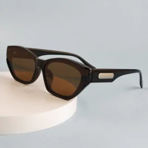 Retro polarized cat-eye sunglasses for women and men, trendy UV protection vintage shades.