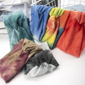 Fascia per capelli sportiva yoga tie-dye elastica larga donna accessori casual