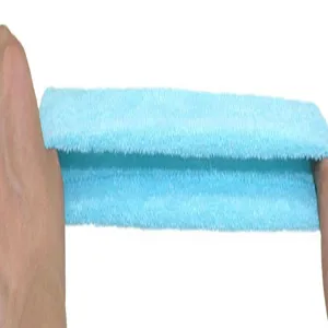 Bandeau de yoga en polaire bleu clair absorbant la sueur pour le sport et le fitness.