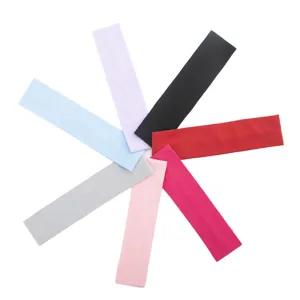 Multi-color yoga sports headband, high elasticity sweat-absorbent nylon hair band.