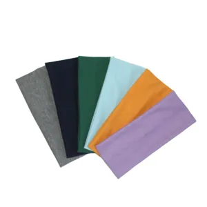 Solid color knitted headband sports elastic hair band fitness sweatband hair accessories