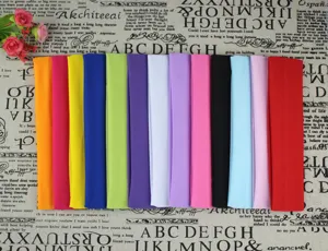 Bandeaux de yoga élastiques unicolores, plusieurs couleurs vives pour le sport.