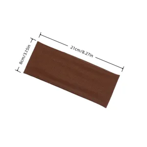 Solid color knitted sports headband elastic fitness hair band for women daily use.