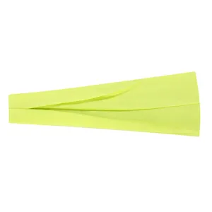 Fluoreszierendes gelbes Sportstirnband für Yoga Laufen Fitness elastisches Schweißband