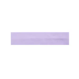 Detail shot of a stretch purple yoga sports headband, soft sweat-absorbing hair band for women.