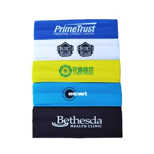 Bandeau de sport élastique coloré bandeau anti-sueur pour yoga fitness entraînement 5pcs