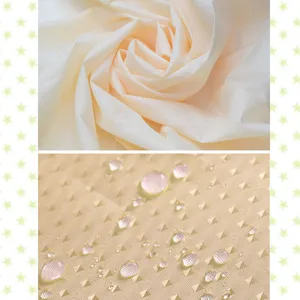 Dicker Polyester Duschvorhang wasserdicht mit Diamant Textur und wasserabweisender Oberflaeche.