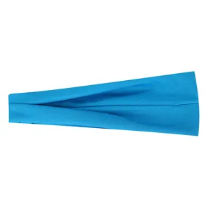 Blaues Sportstirnband, elastisches, schweißabsorbierendes Fitness Yoga Haarband für das Laufen.