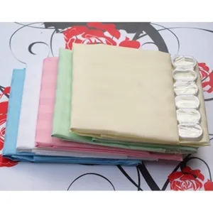 Thickened polyester striped shower curtain with hooks, waterproof bathroom partition curtain.