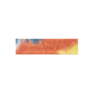 Tie-dye sports headband detail close-up, elastic cotton fabric for yoga and fitness use.