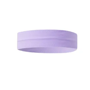 Purple yoga sports headband elastic sweat absorption fitness hair band for women daily workout running