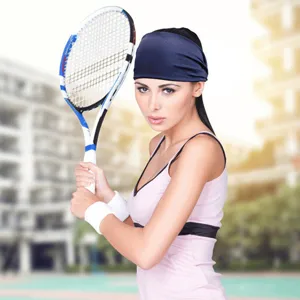 Einfarbiges sport stirnband elastisches schweissband fuer yoga laufen fitness training.